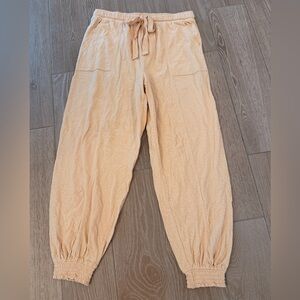 Aerie Peach Knit Jogger Pants